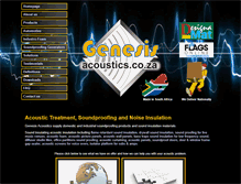Tablet Screenshot of genesisacoustics.co.za